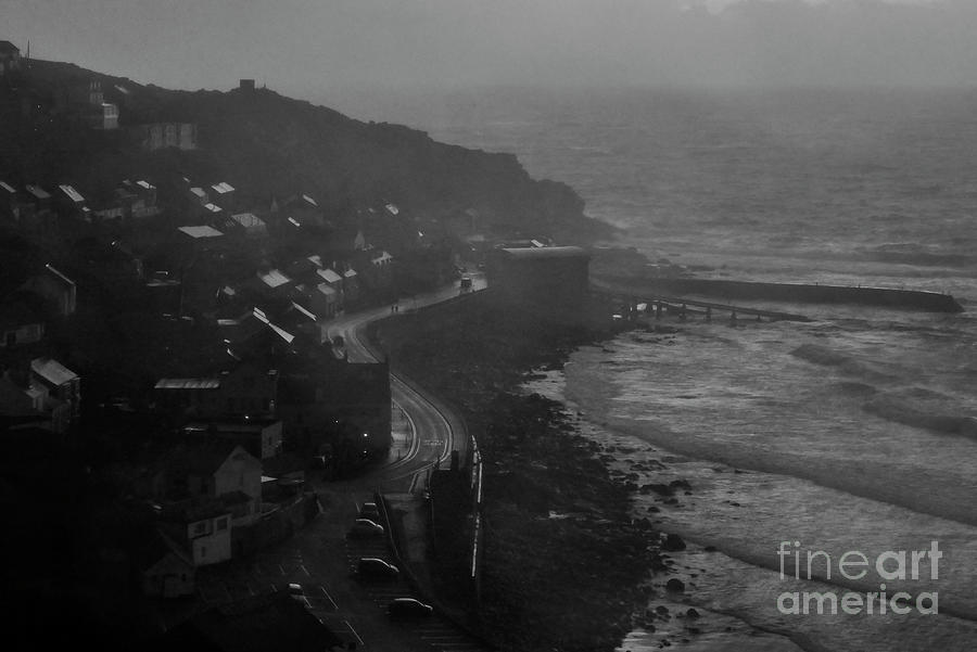 Sennen Cove In Cornwall England During An Atlantic Storm Photograph