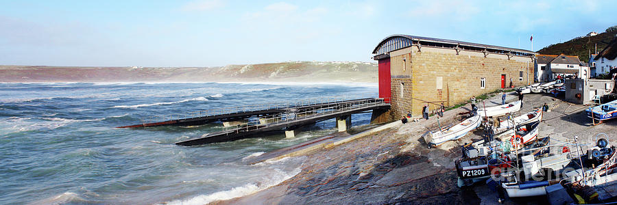 Sennen Harbour Panorama Photograph by Terri Waters