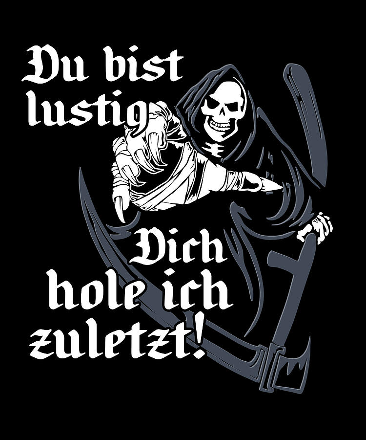 Sensenmann Funny Funny Digital Art by Henning Seiffert Art Fine Art
