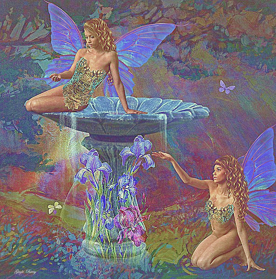 Sensual Fairies Mixed Media By Gayle Berry Fine Art America