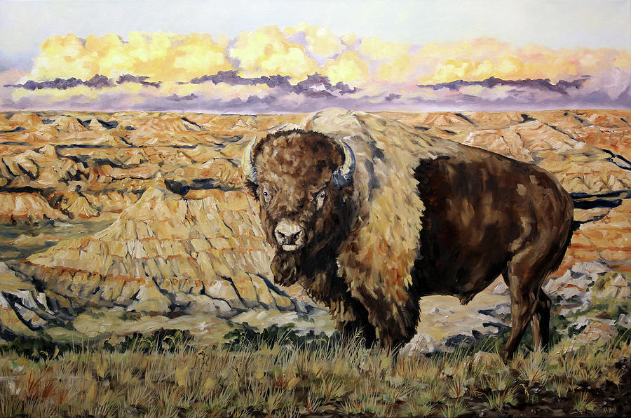 Sentinel of the Badlands Painting by Katrina Case - Pixels