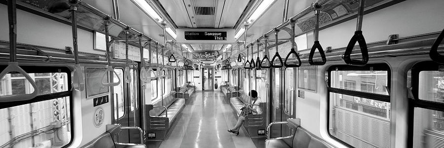 Seoul metro black and white 2 Photograph by Sonny Ryse