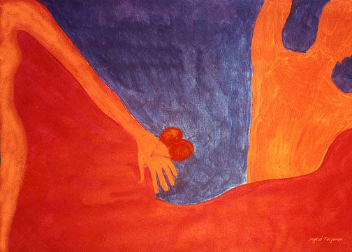 Figure Painting - Separation by Ingrid Torjesen