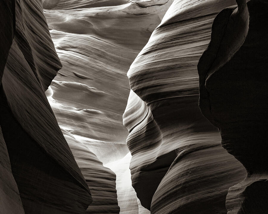 Sepia Shadows of Antelope Canyon - Page Arizona Photograph by Gregory Ballos Sepia Shadows of Antelope Canyon - Page Arizona Photograph by Gregory Ballos