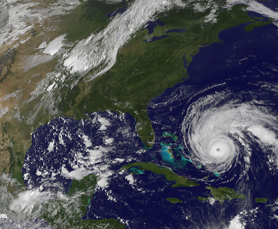 September 1, 2010 - Satellite view of Hurricane Earl and the United States East Coast Photograph by Stocktrek Images