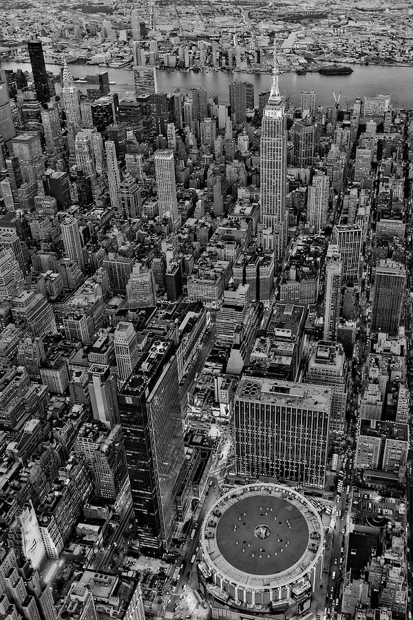 September 11 NYC Tribute BW Photograph by Susan Candelario