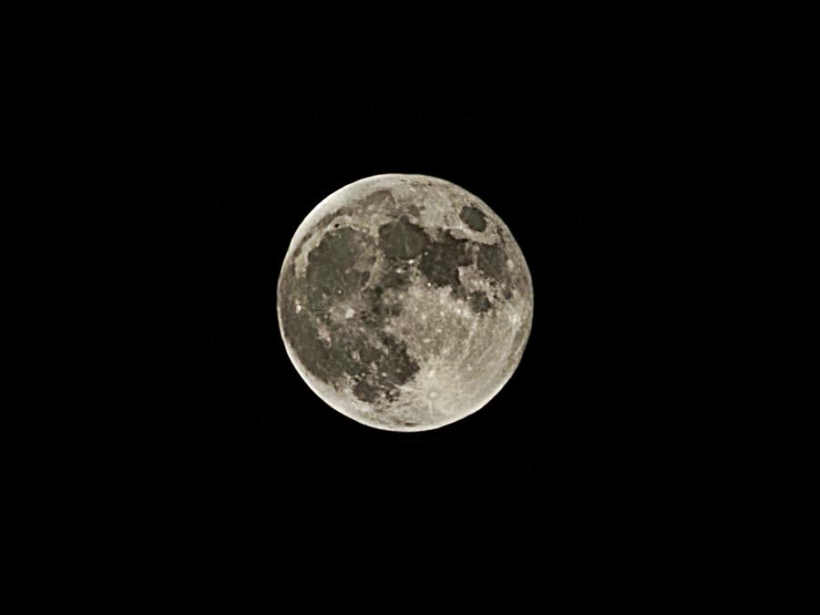 September 2023 Full Moon Photograph by Ally White