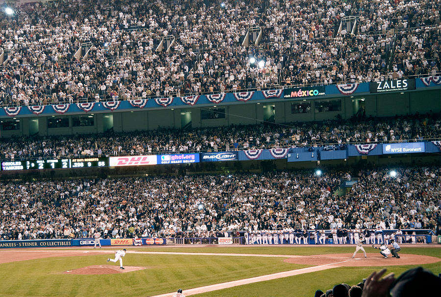 September 21, 2008, The Last Pitch, at Old Yankee Stadium II. Photograph by Paul Plaine