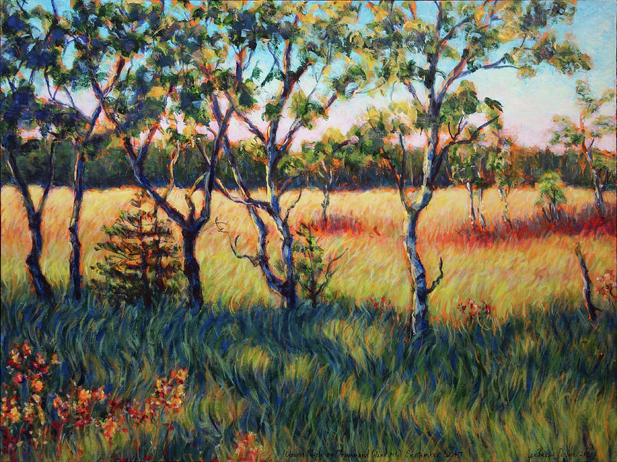 Tree Painting - September Light - Drummond Island by Lee Baker DeVore