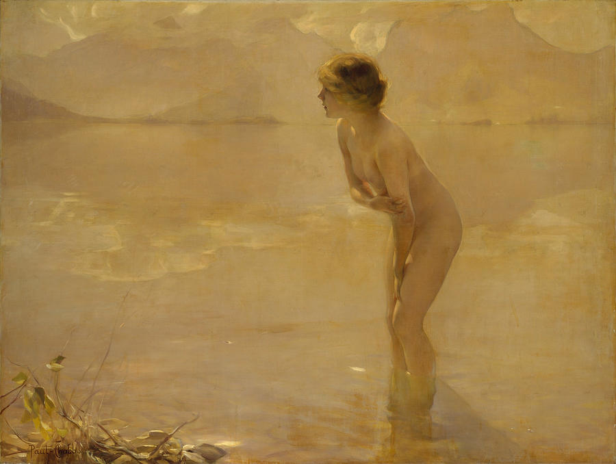 September Morn - Paul Emile Chabas - 1911 Painting by War Is Hell Store