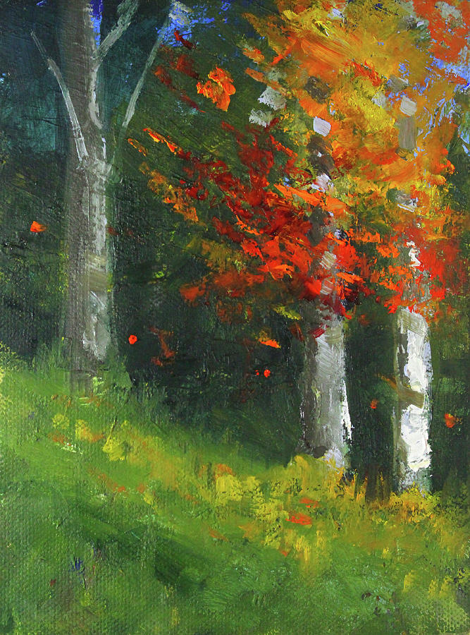 September Season Painting by Nancy Merkle