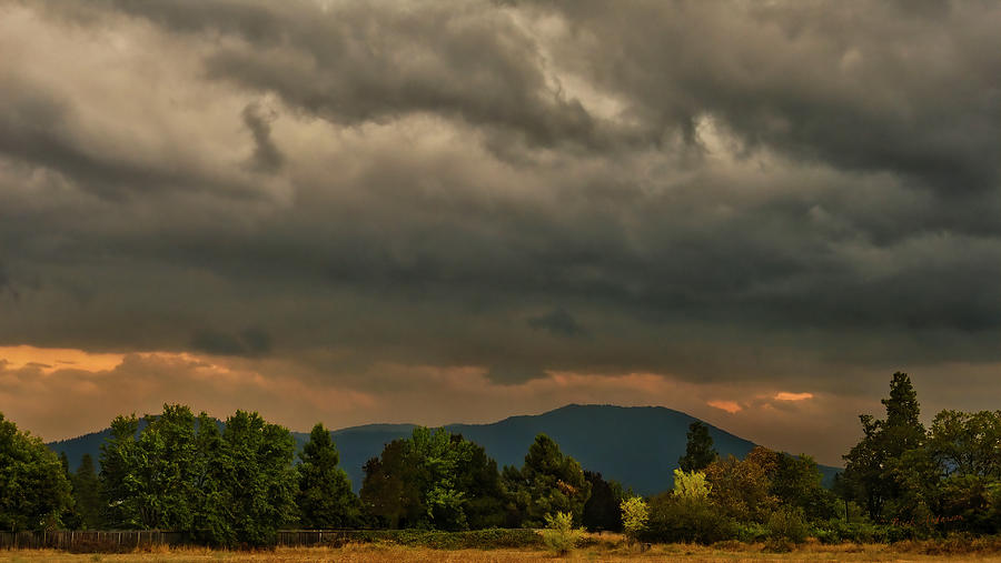 September Stormy Sky, Oregon Photograph by Mick Anderson