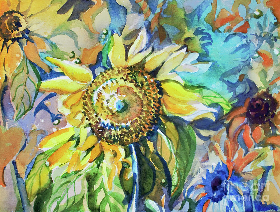 September Sunflowers Painting