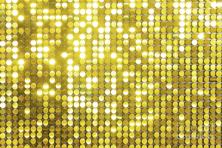 Sequins reflective background. golden Sequins, Sparkling, Photograph by Yao  chung Hsu - Fine Art America