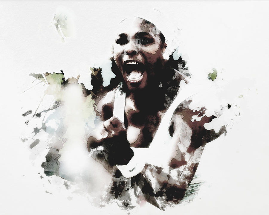 Serena Williams 10a Mixed Media by Brian Reaves