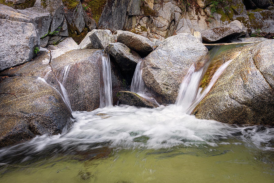 Serenade of the Small Falls Crystal Creek Falls Photograph by Gary Geddes