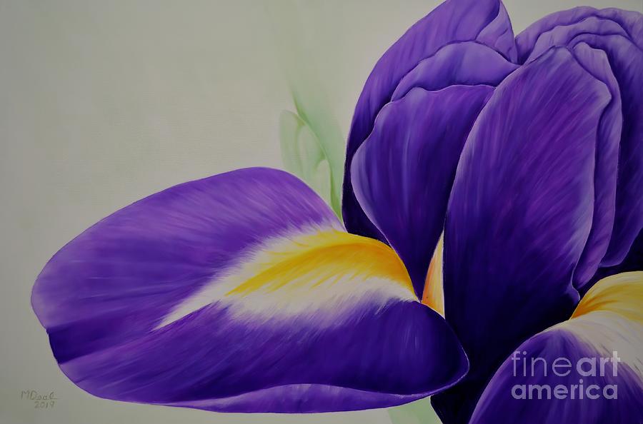 Serenata Iris Painting by Mary Deal