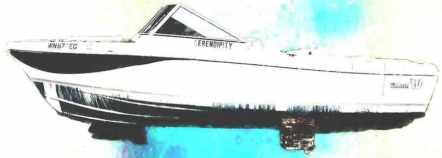 Serendipity Dry Docked  Digital Art by Cathy Anderson