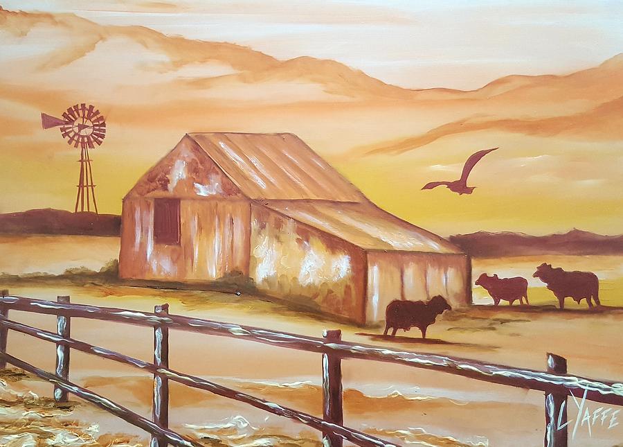 Serene Barn Painting by Loraine Yaffe