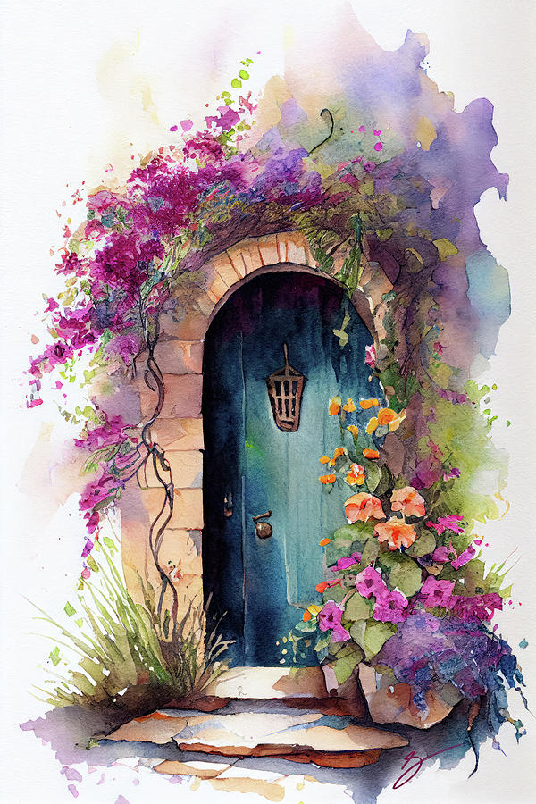 Serene Entryway Painting by Greg Collins