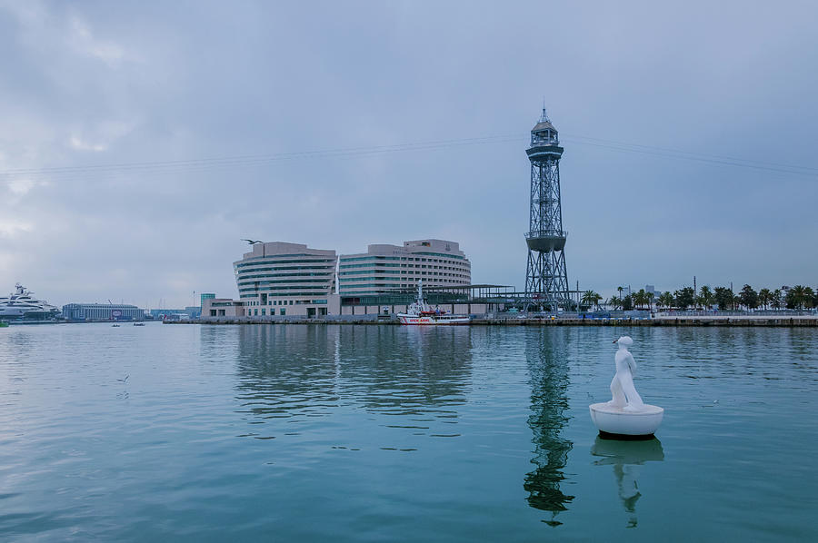 Serene Harbour Barcelona Photograph by Angela Carrion Photography