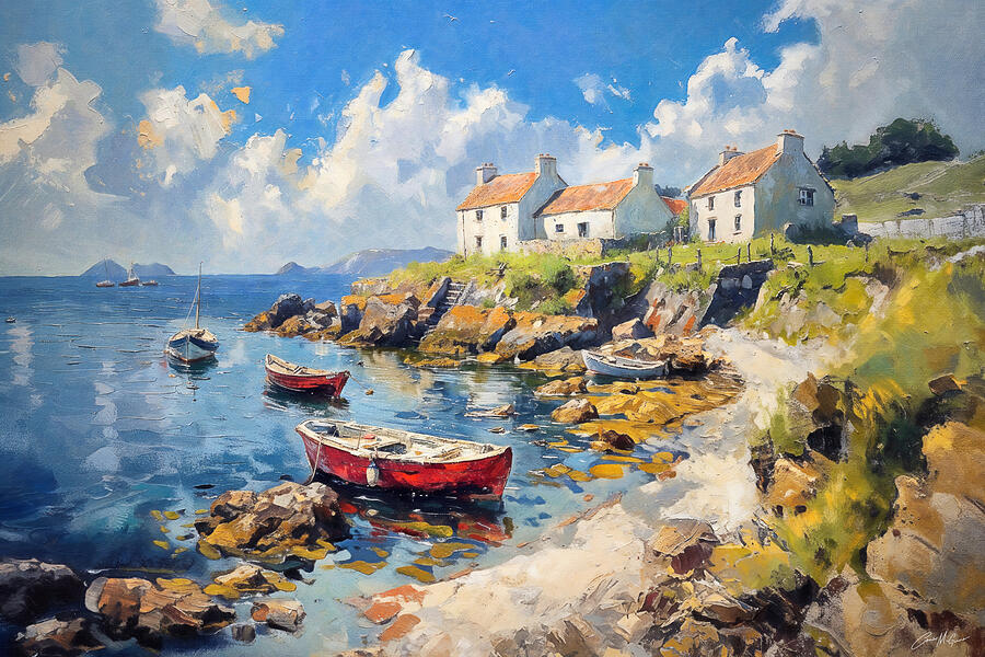 Serene Harbour Painting