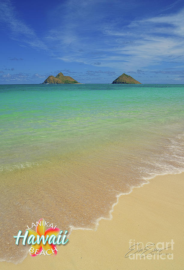 Serene Lanikai Beach post Card Photograph by Aloha Art