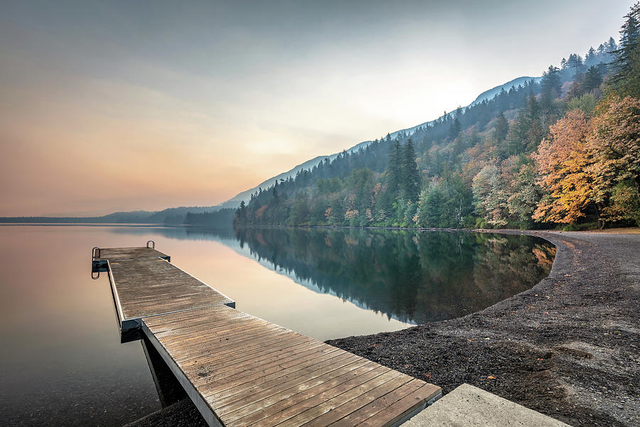 Serene Morning at Cultus Lake Photograph by Pierre Leclerc Photography