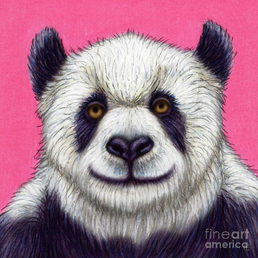 Serene Panda  Painting by Amy E Fraser