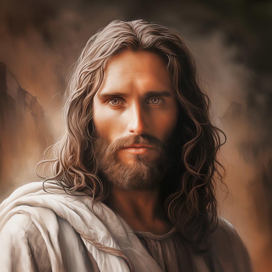 Serene Strength Consolation, Jesus Christ Digital Art, L11 Digital Art ...