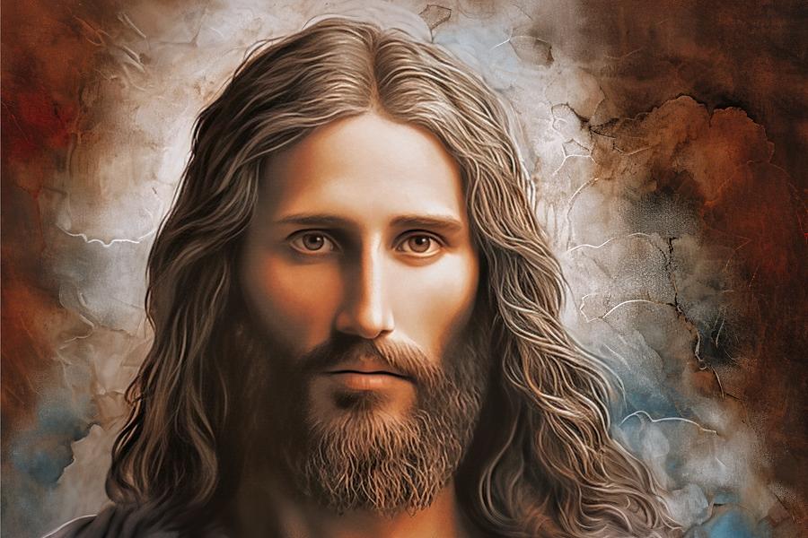 Serene Strength Eternity, Jesus Christ Digital Art, L32 Digital Art By 