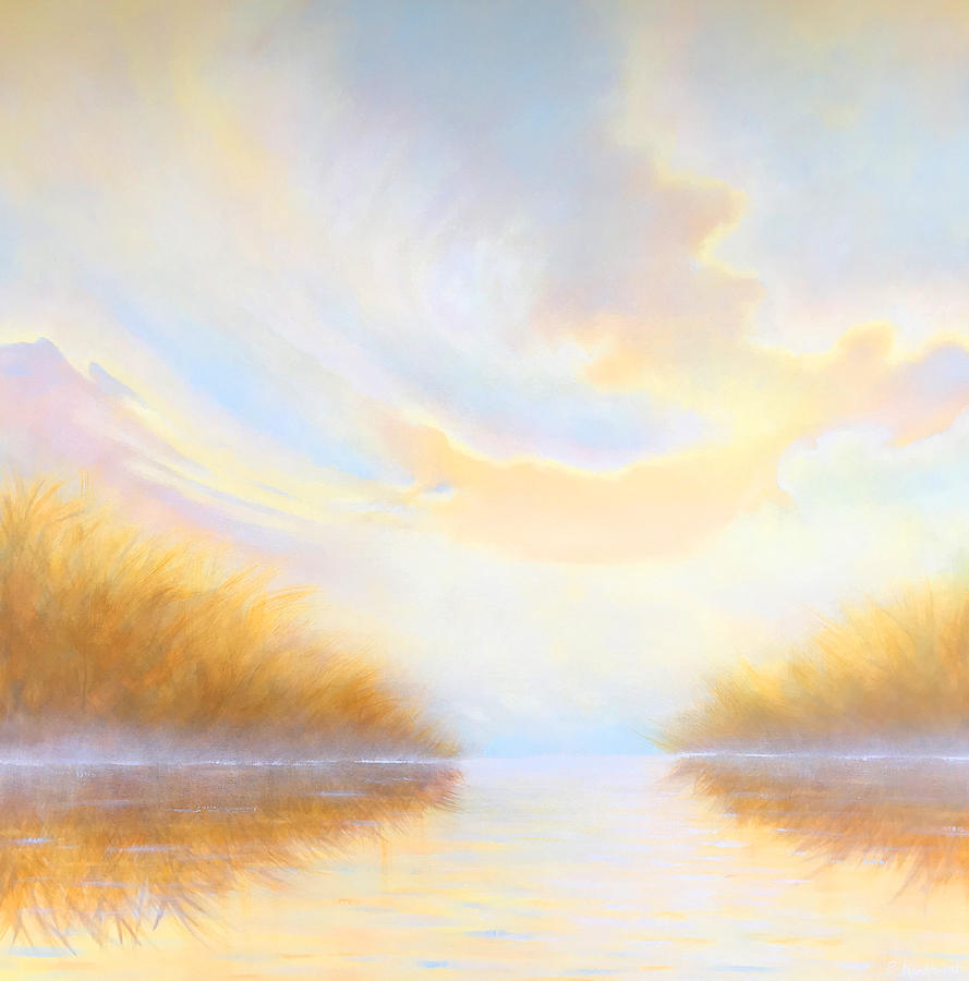 Serene Sunrise Painting by Pamela Kirkham