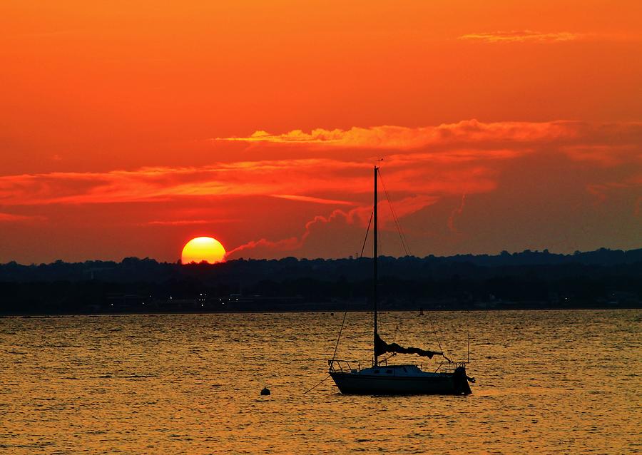Serene Sunsets Sail Photograph by Catie Canetti