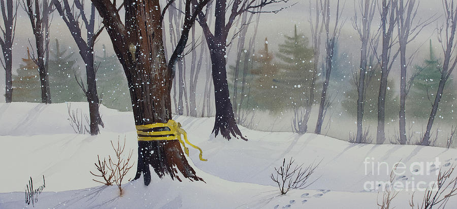 Serene Winter Forest Painting by James Williamson