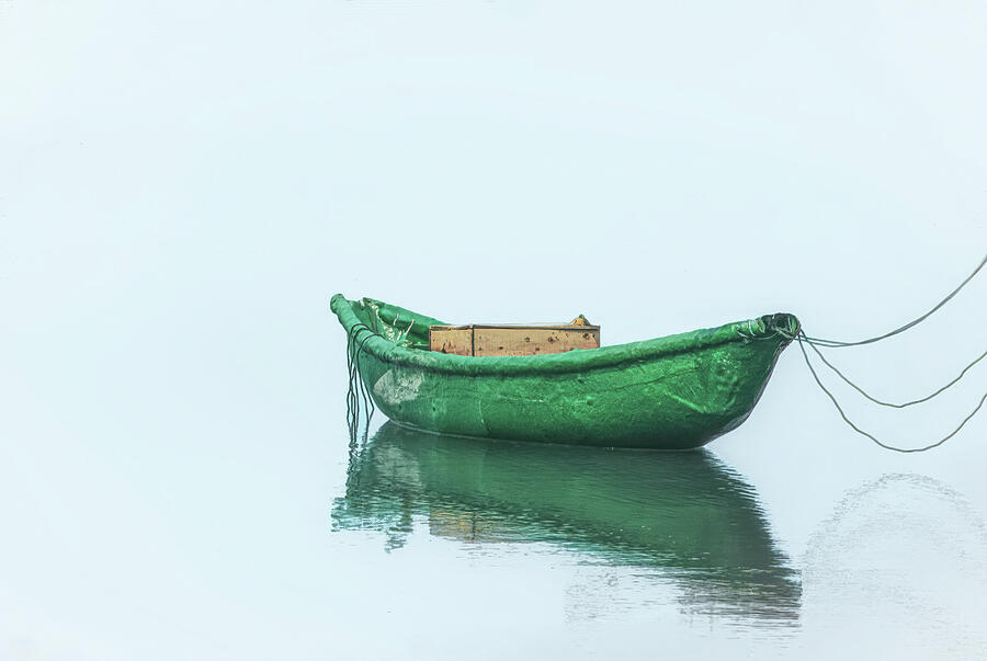Serenity Afloat - A Vietnamese Pearl Farm Boat Photograph by Rebecca Herranen Serenity Afloat - A Vietnamese Pearl Farm Boat Photograph by Rebecca Herranen