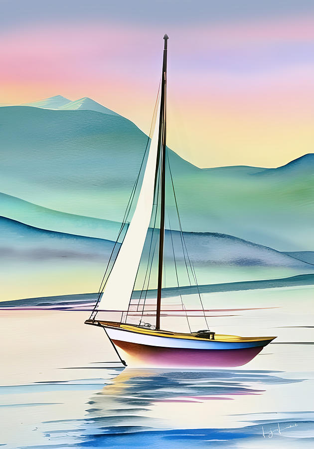 Serenity at Sea Painting by Lisa Lambert-Shank