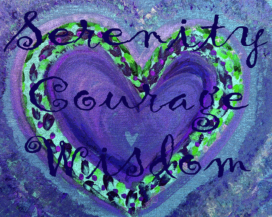 Serenity Courage Wisdom 330 Painting by Corinne Carroll