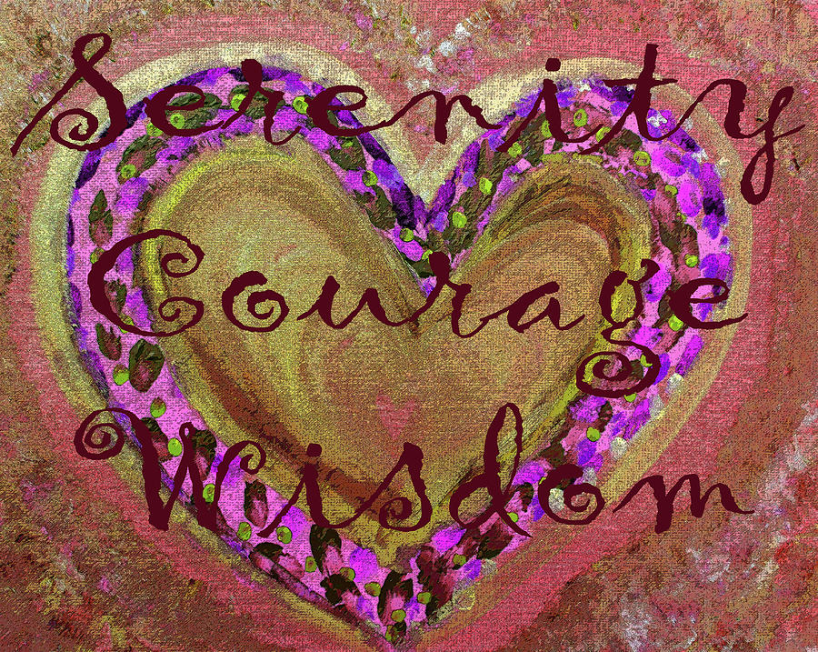 Serenity Courage Wisdom 331 Painting by Corinne Carroll