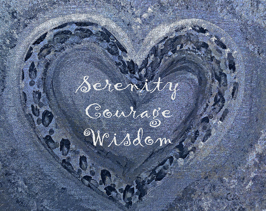 Serenity Courage Wisdom 413 Painting by Corinne Carroll