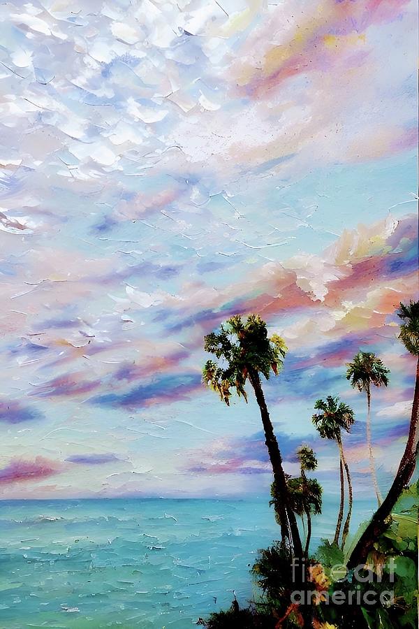 Seaside Serenity  Mixed Media by Holly Winn Willner