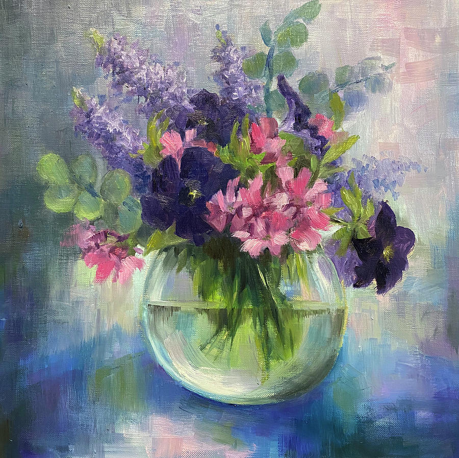 Serenity in a Vase Painting by Kathleen Meador - Fine Art America