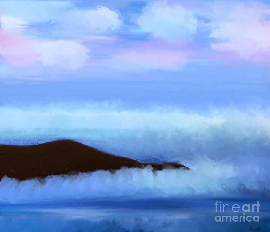 Serenity ocean  Digital Art by Elaine Hayward