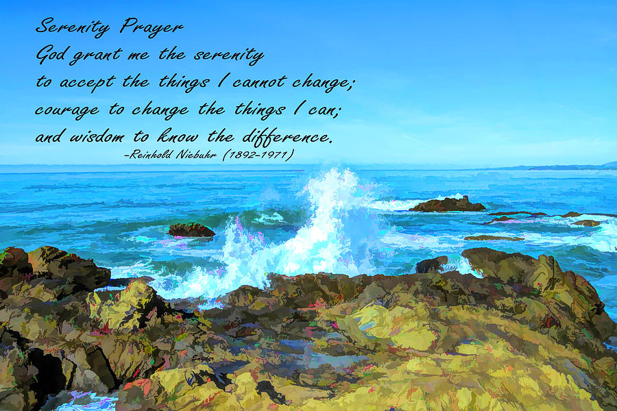 Serenity Prayer Waves Crashing On The Rocks Photograph By Floyd Snyder