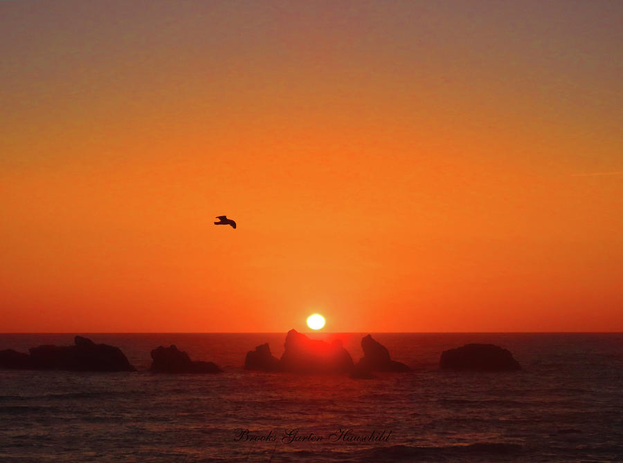 Serenity Sunset - Bandon Oregon - Seascapes - Ocean Photography Photograph by Brooks Garten Hauschild