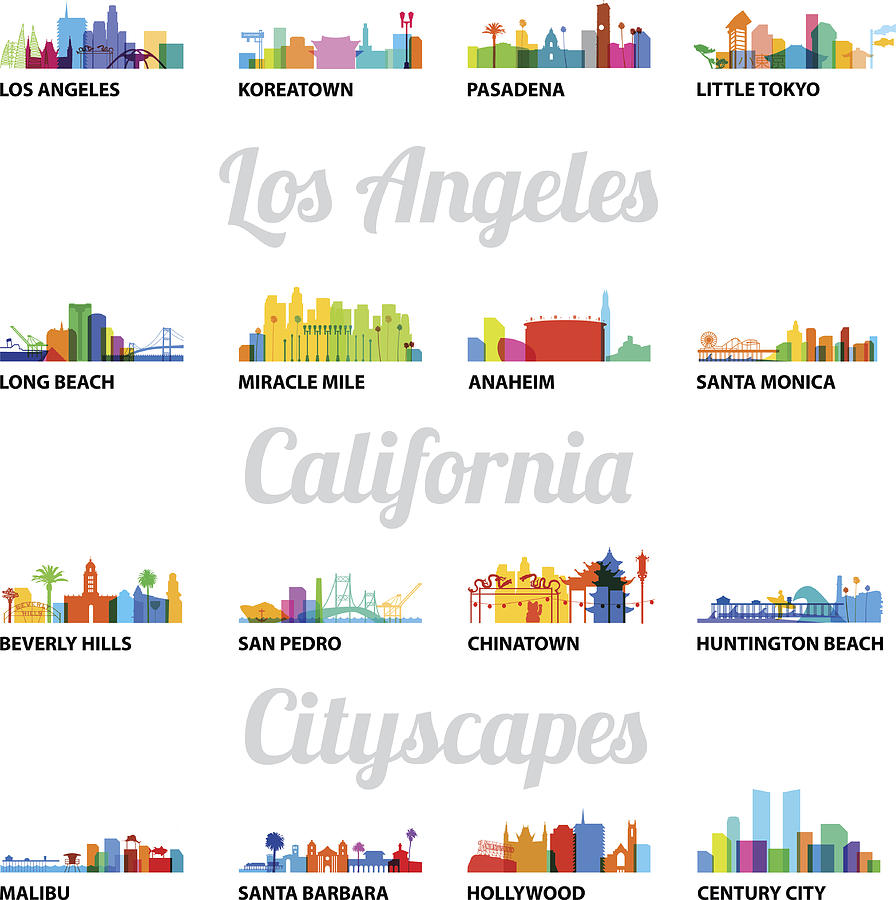 Series of Los Angeles related cityscapes Drawing by Albertc111
