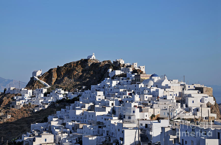 Serifos town under late afternoon light Photograph by George Atsametakis