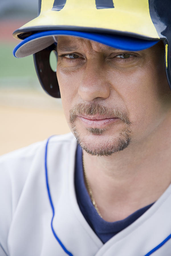 Serious baseball player Photograph by Jupiterimages