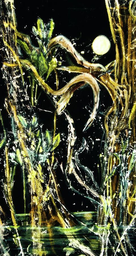 Serpent Moon, Drayton Island series Mixed Media by Morri Sims Serpent Moon, Drayton Island series Mixed Media by Morri Sims