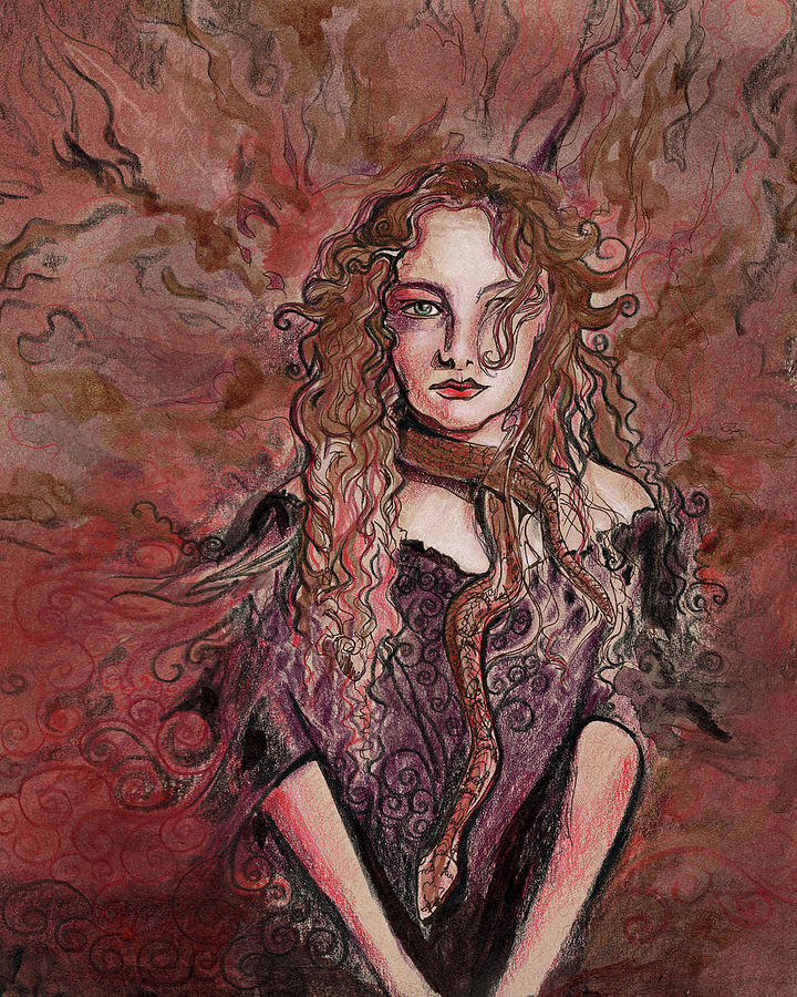 Serpent Witch Drawing By Katherine Nutt - Fine Art America