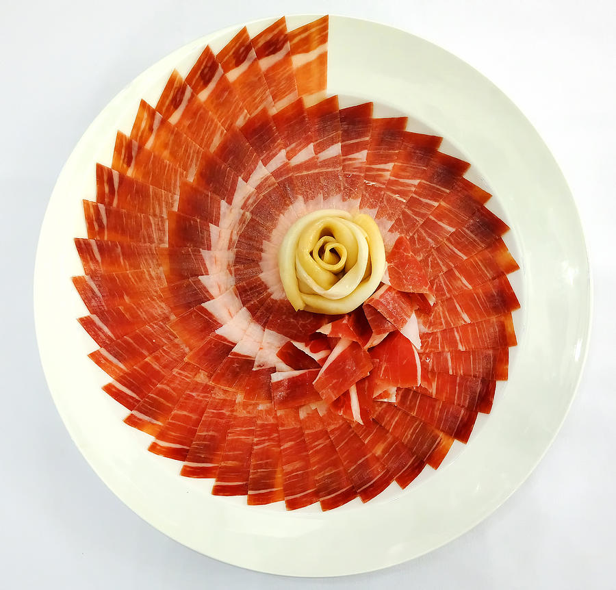 Serrano ham dish Photograph by Manuel Alvarez